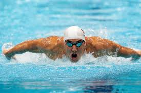 Michael Phelps swimming butterfly stroke
